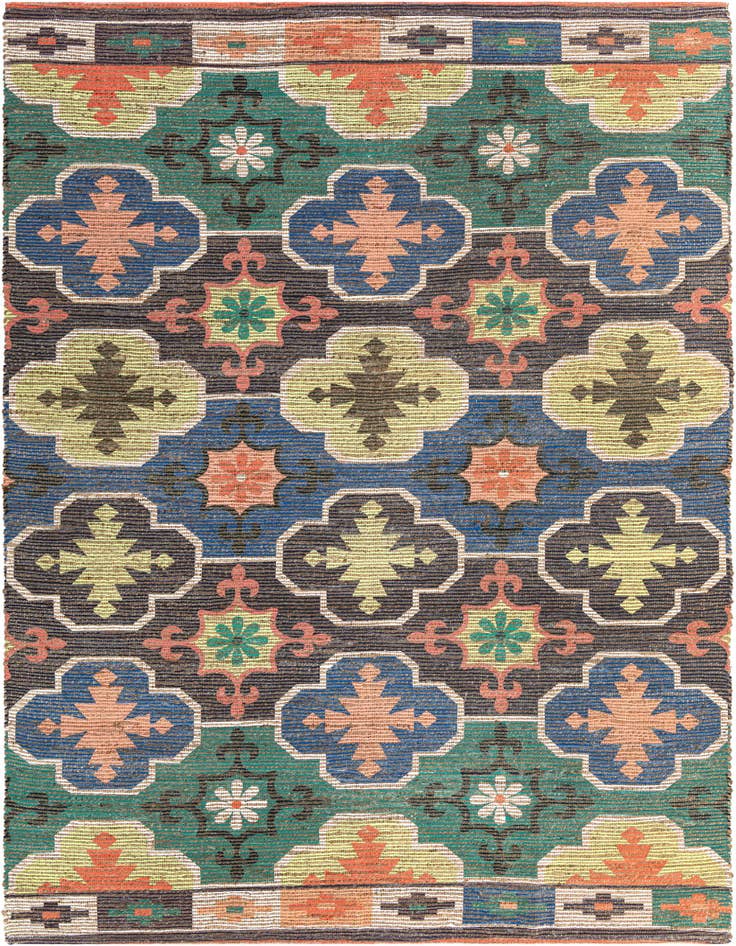 Detail image of 7' 10 x 10' Chenille Jute Rug