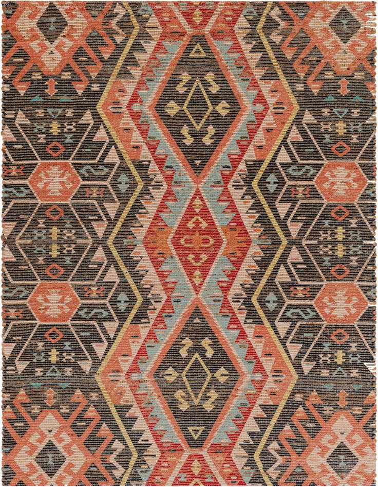Detail image of 4' 1 x 6' 1 Chenille Jute Rug