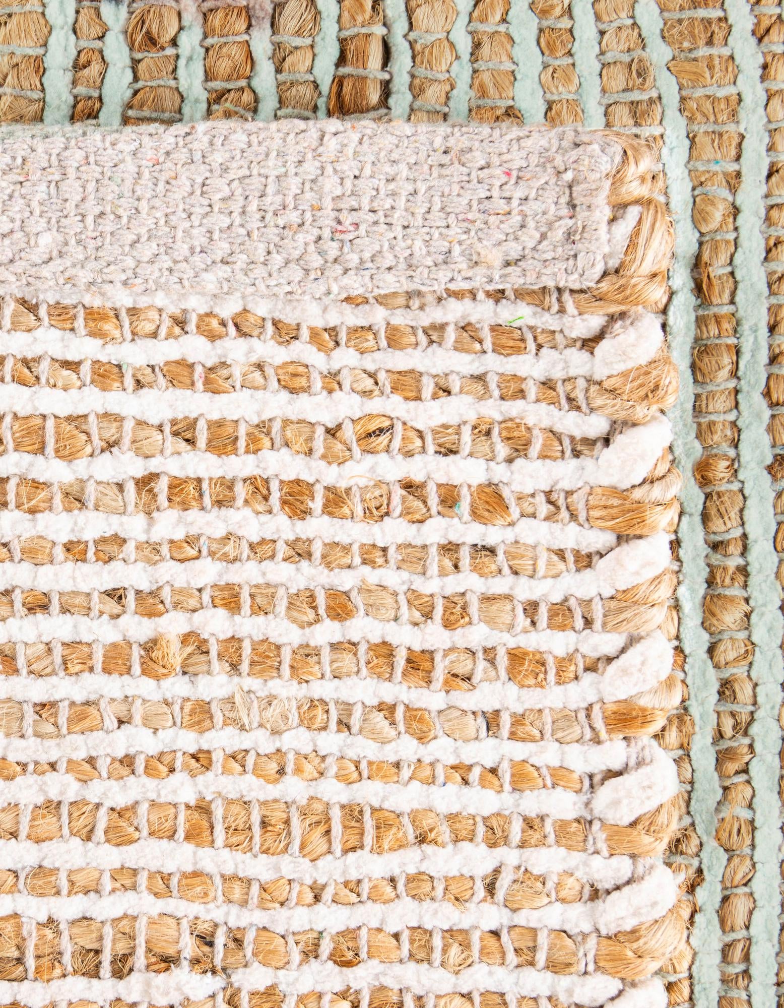 2' x 3' 1 Hand Woven Chenille Jute Rug