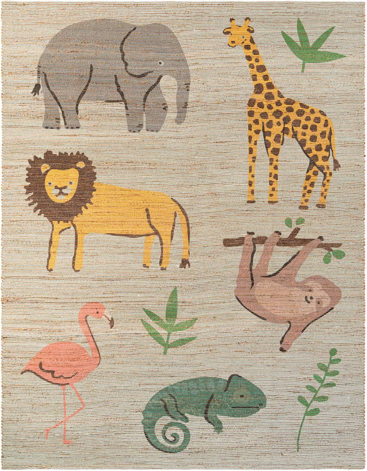 Detail image of 9' x 12' Hand Woven Chenille Jute Rug