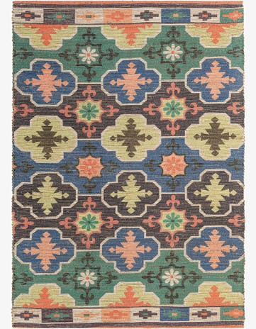 6' 1 x 9' Chenille Jute Rug