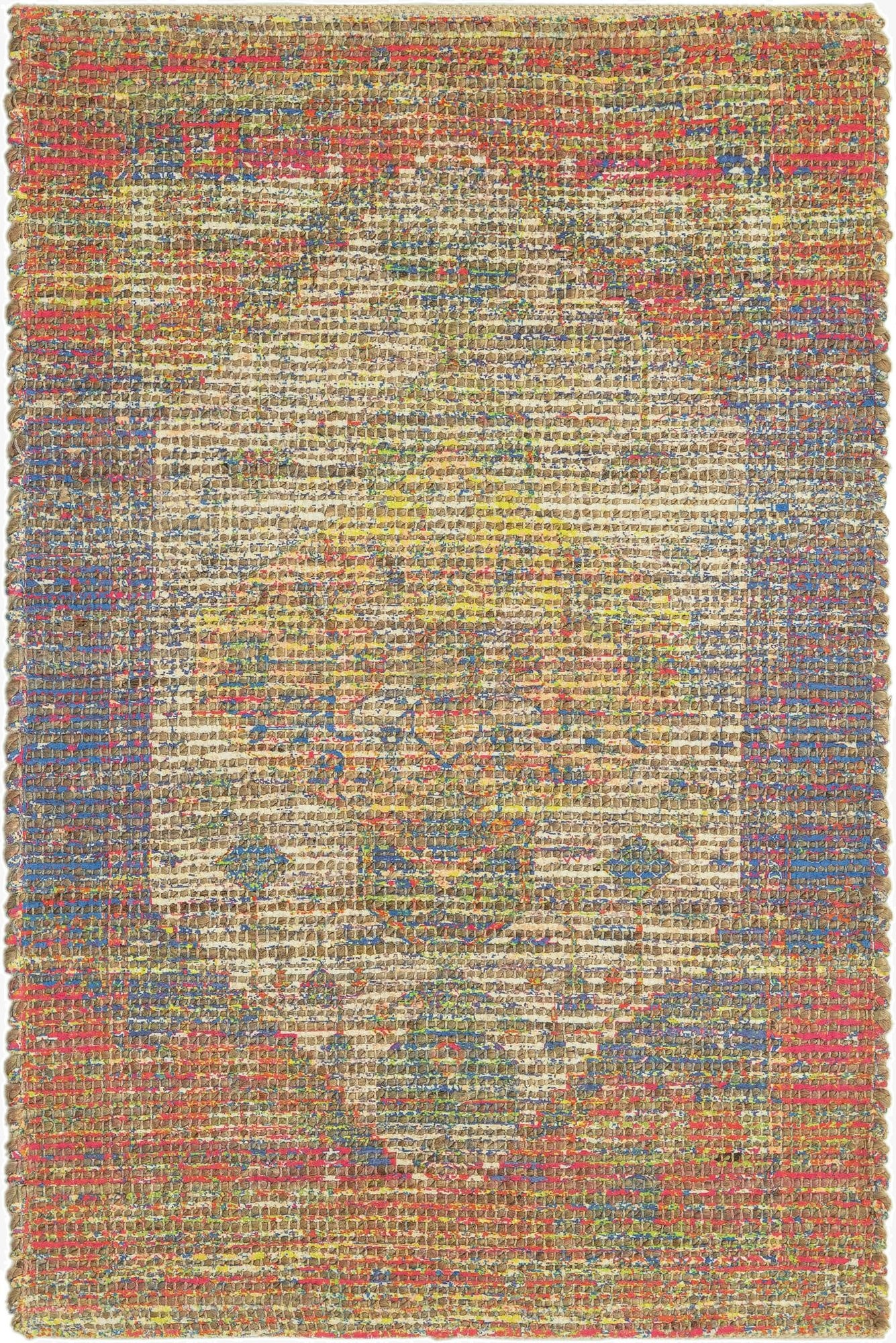 60cm x 95cm  Hand Woven Chenille Jute Alfombra