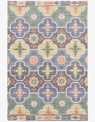 4' x 6' Hand Woven Chenille Jute Rug