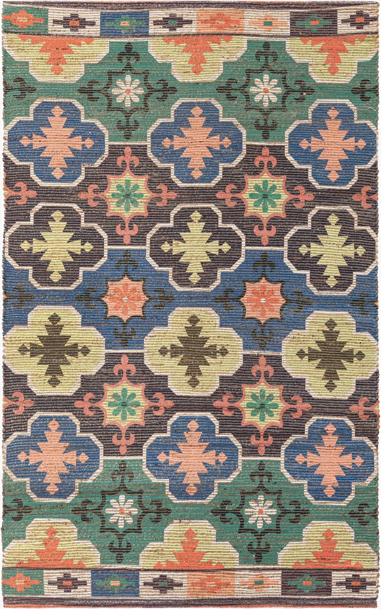 5' 1 x 8' Chenille Jute Rug