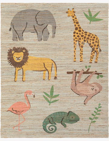 7' 10 x 10' Hand Woven Chenille Jute Rug