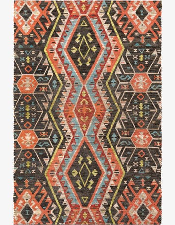 6' 1 x 9' Chenille Jute Rug