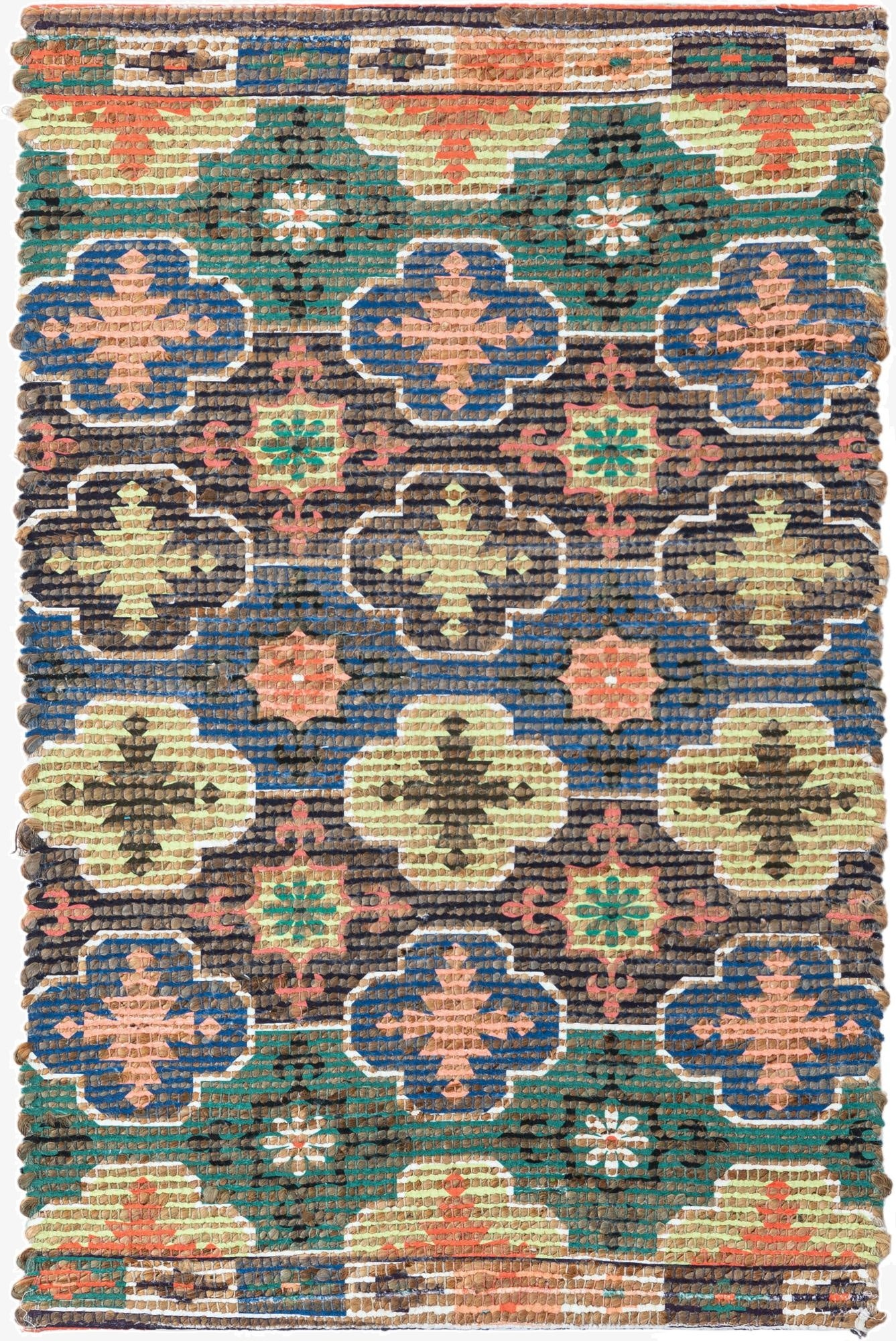 Primary image 60cm x 95cm Chenille Jute Alfombra