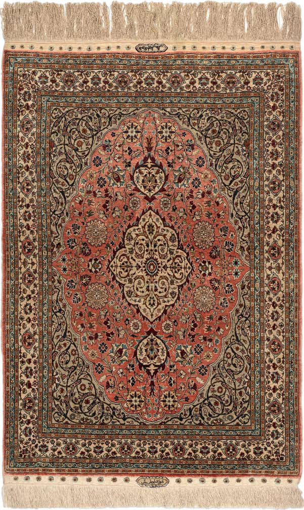 2' 11 x 4' 3 China Silk Rug