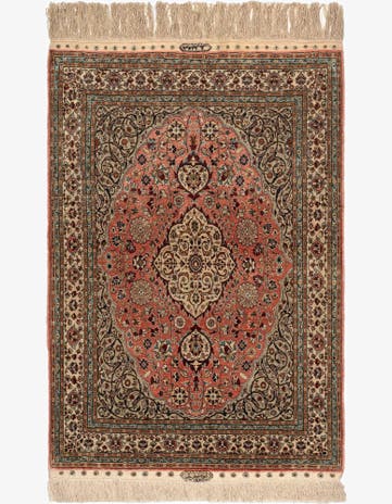 2' 11 x 4' 3 China Silk Rug