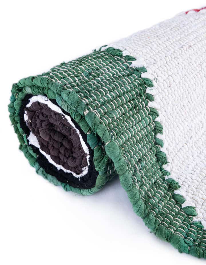 7' 10 x 10' Hand Braided Chindi Cotton Rug