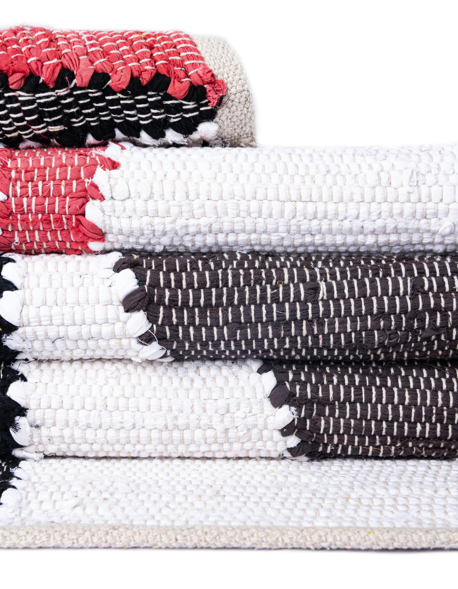 7' 10 x 10' Hand Braided Chindi Cotton Rug