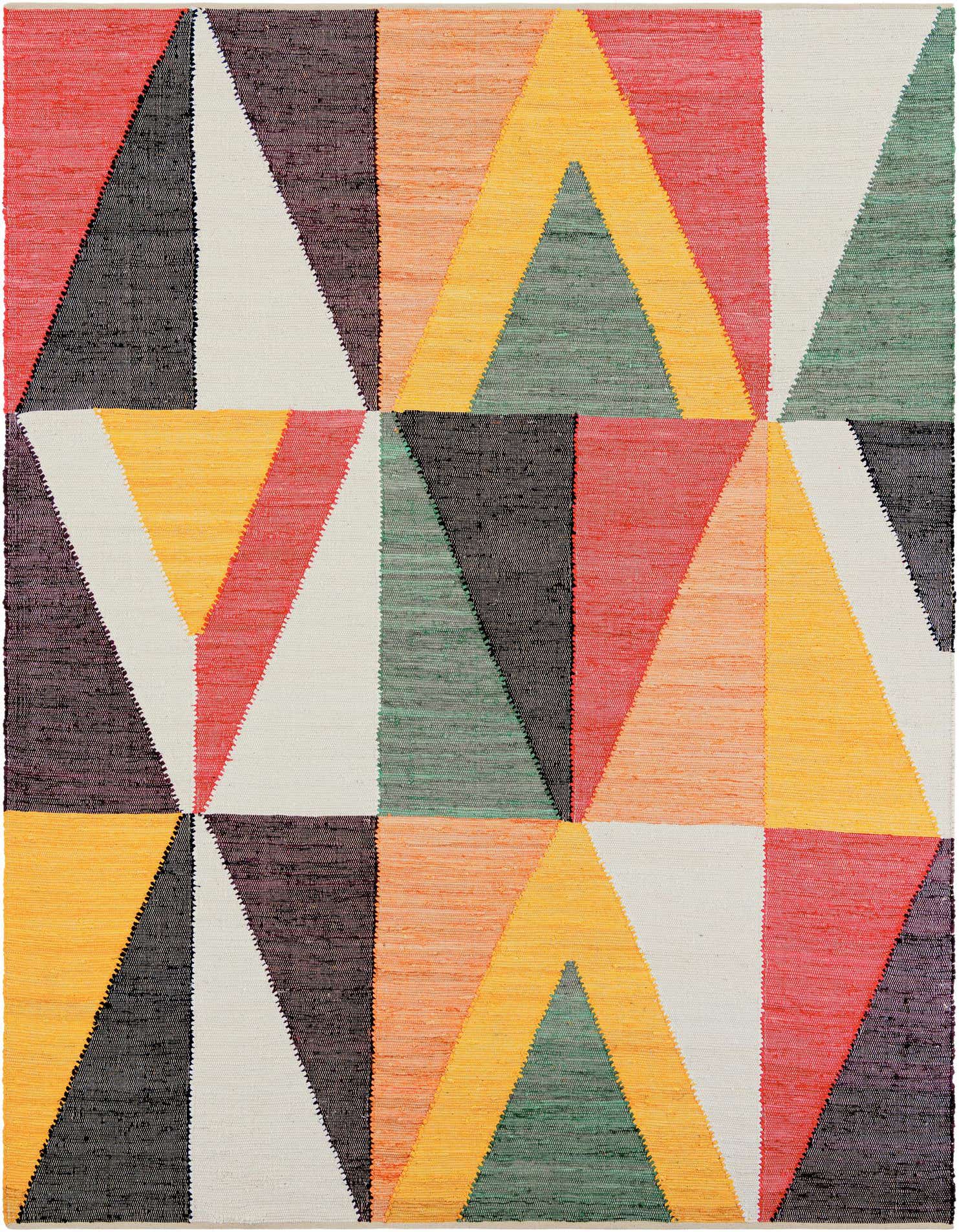 9' x 12' Hand Braided Chindi Cotton Rug