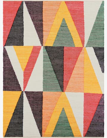 9' x 12' Hand Braided Chindi Cotton Rug