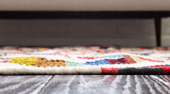 2' x 3' 1 Hand Woven Chindi Trellis Rug