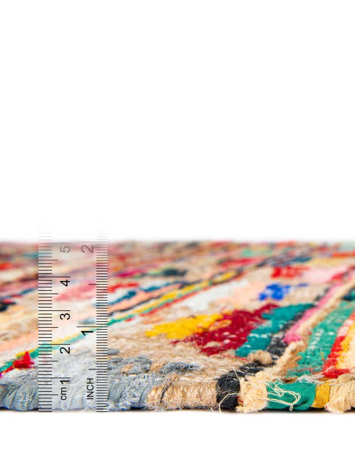 Custom Multi Hand Woven Chindi Trellis Rug