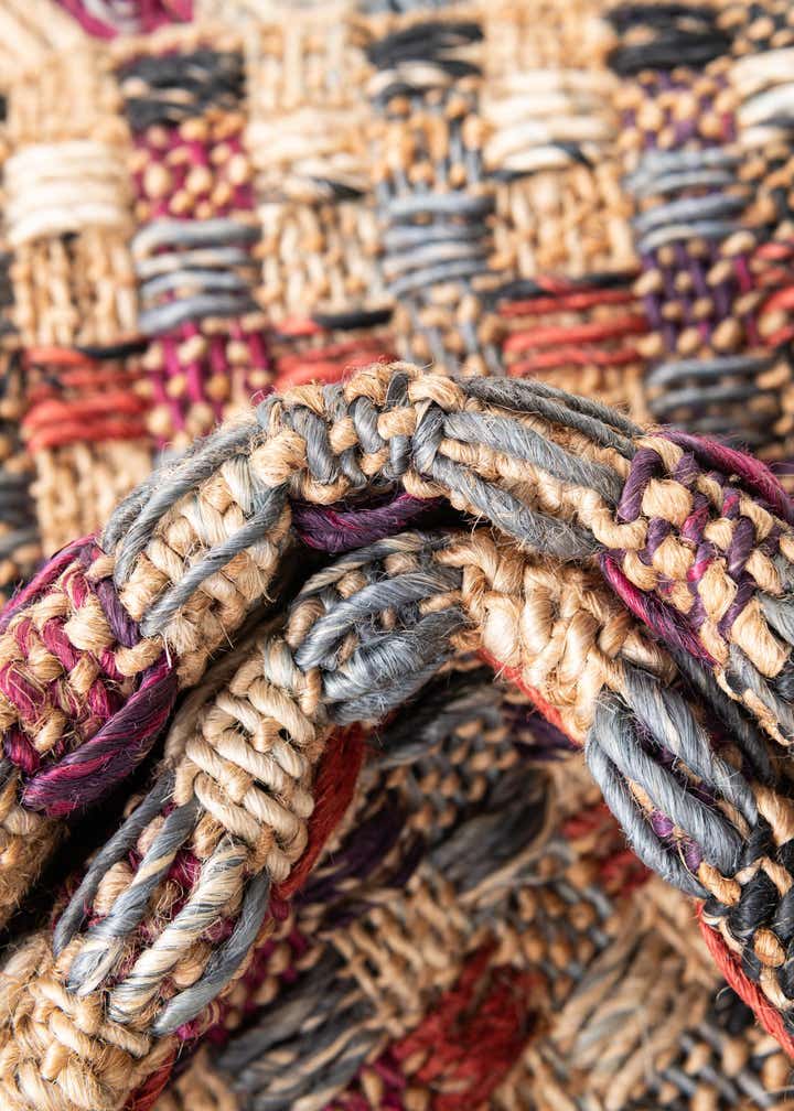 2' x 3' 1 Hand Woven Chunky Jute Rug