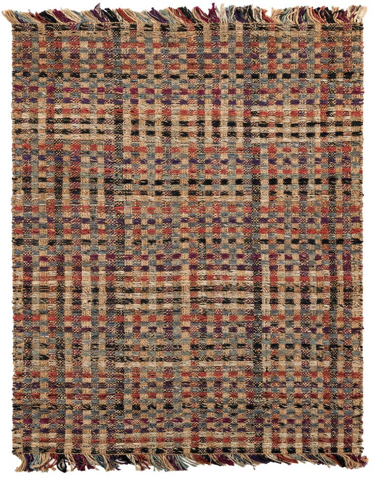 Detail image of 5' 1 x 8' Hand Woven Chunky Jute Rug
