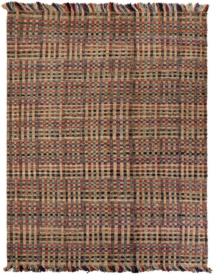 Detail image of 9' x 12' Hand Woven Chunky Jute Rug