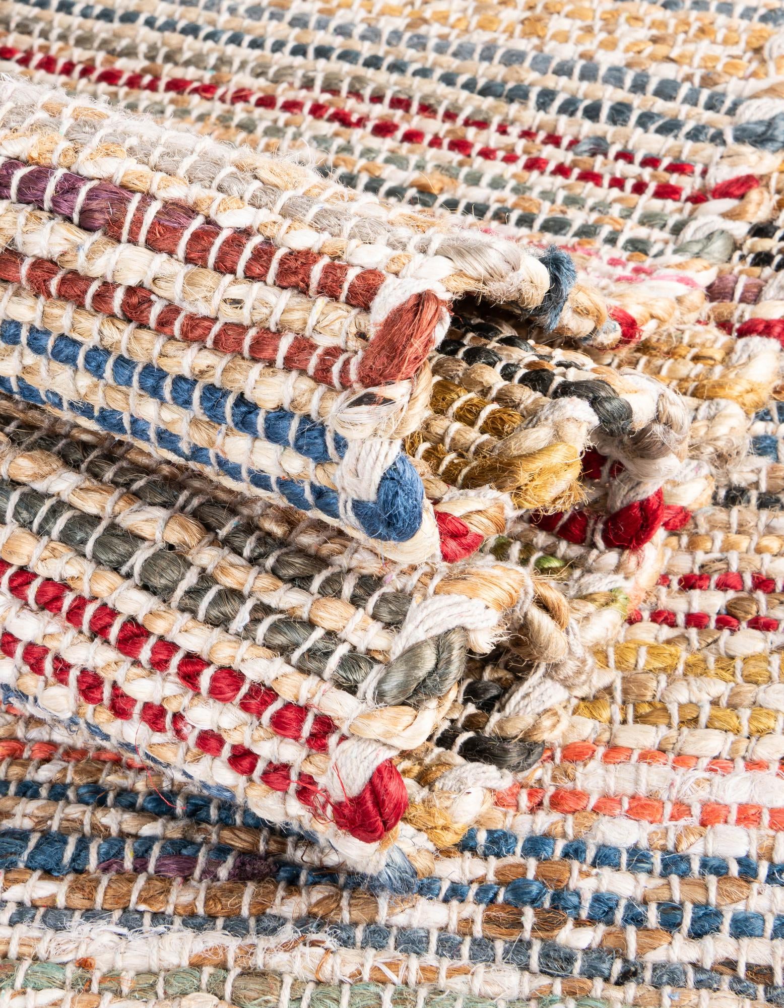 2' x 3' 1 Hand Woven Chunky Jute Rug