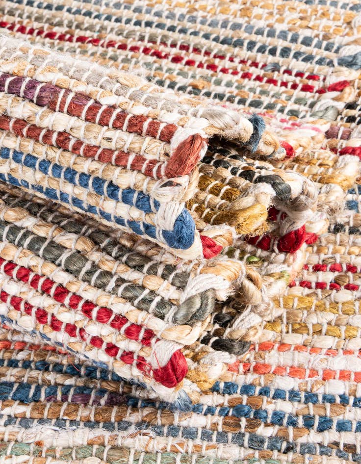 Detail image of 2' x 3' 1 Hand Woven Chunky Jute Rug