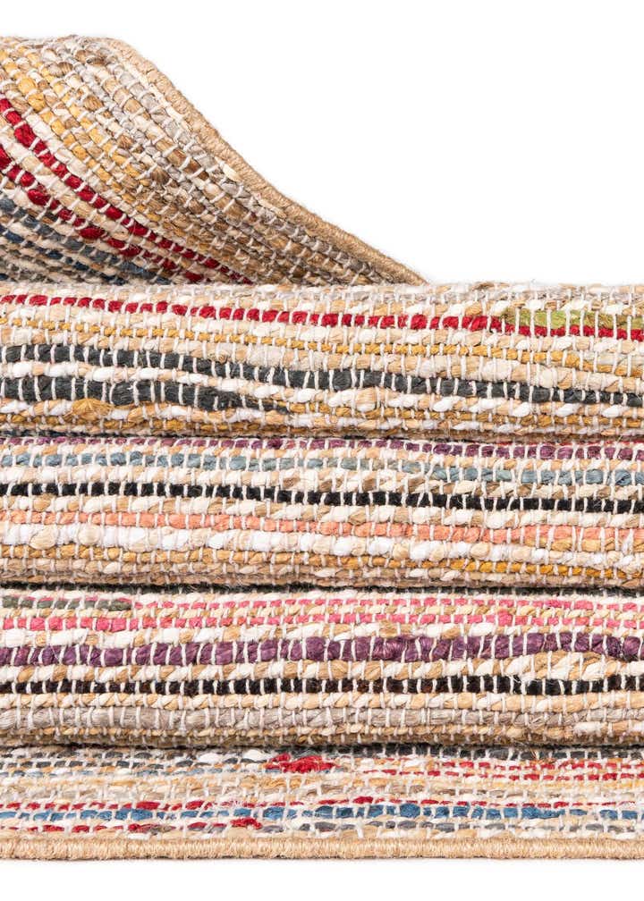 2' x 3' 1 Hand Woven Chunky Jute Rug