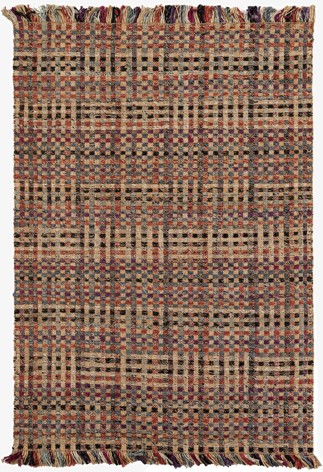 7' 1 x 10'  Hand Woven Chunky Jute Rug