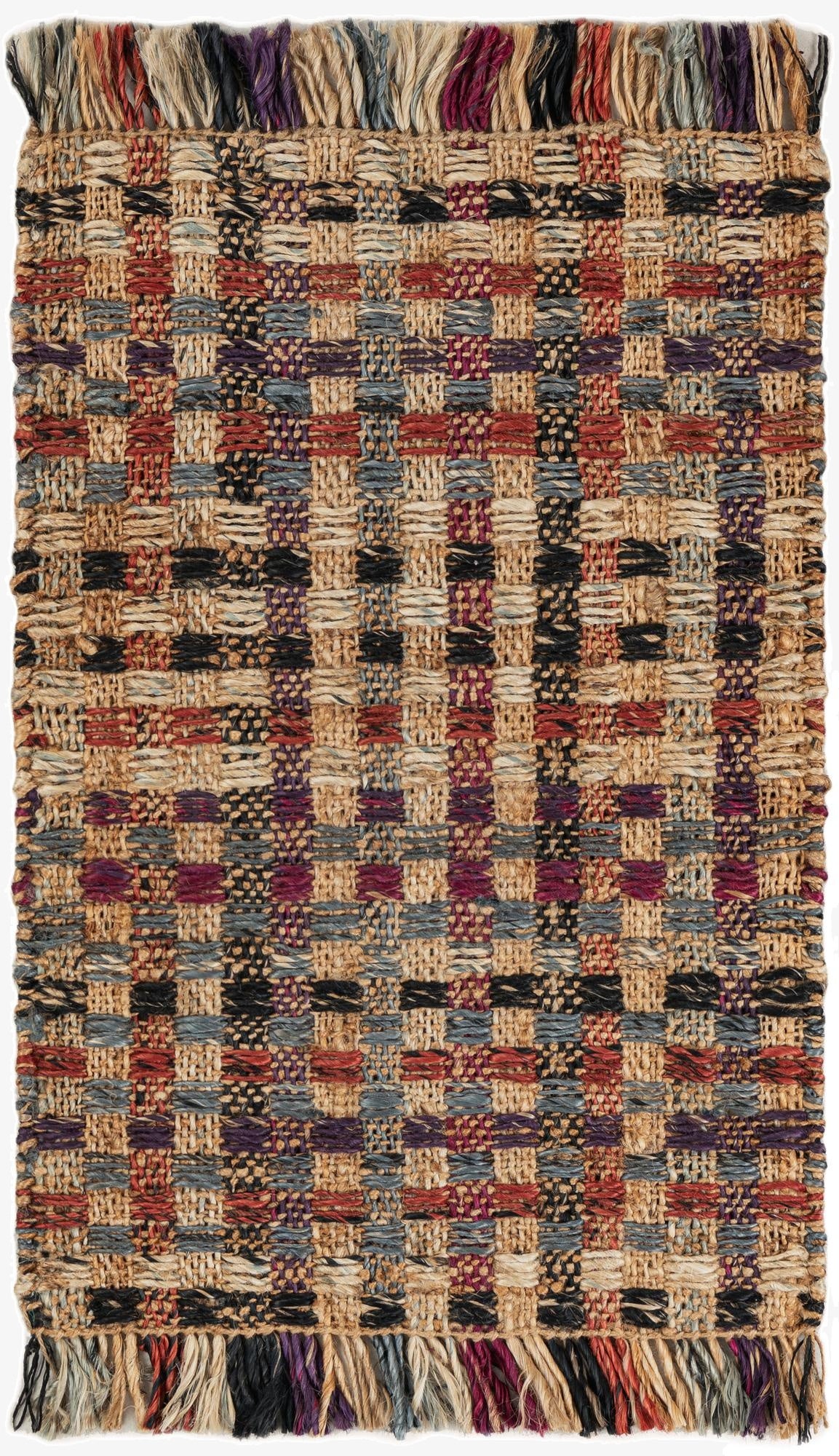 Primary image 2' x 3' 1  Hand Woven Chunky Jute Rug