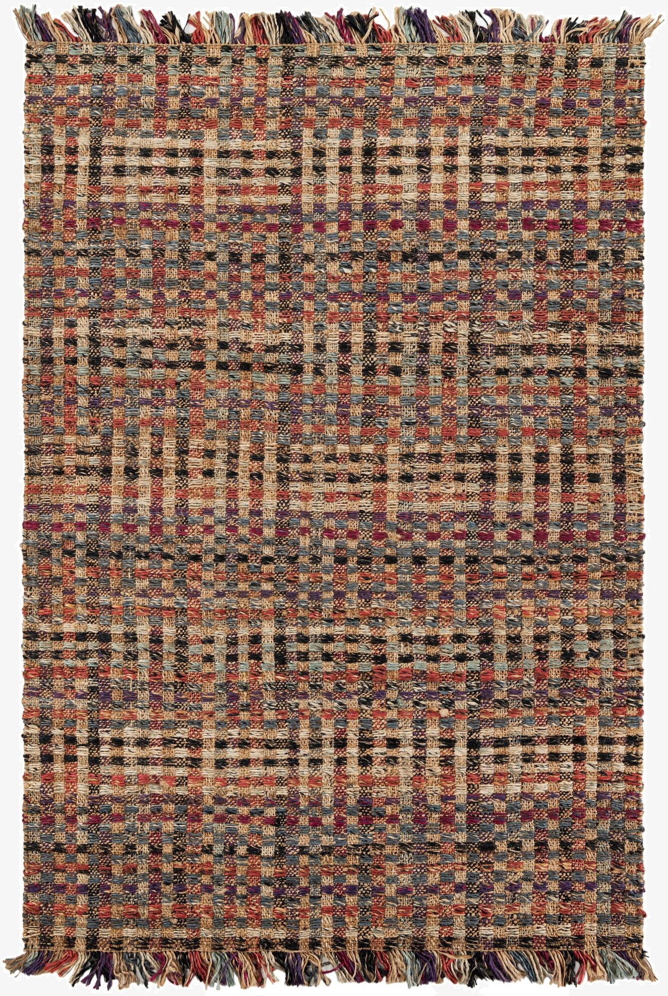 6' 1 x 9'  Hand Woven Chunky Jute Rug