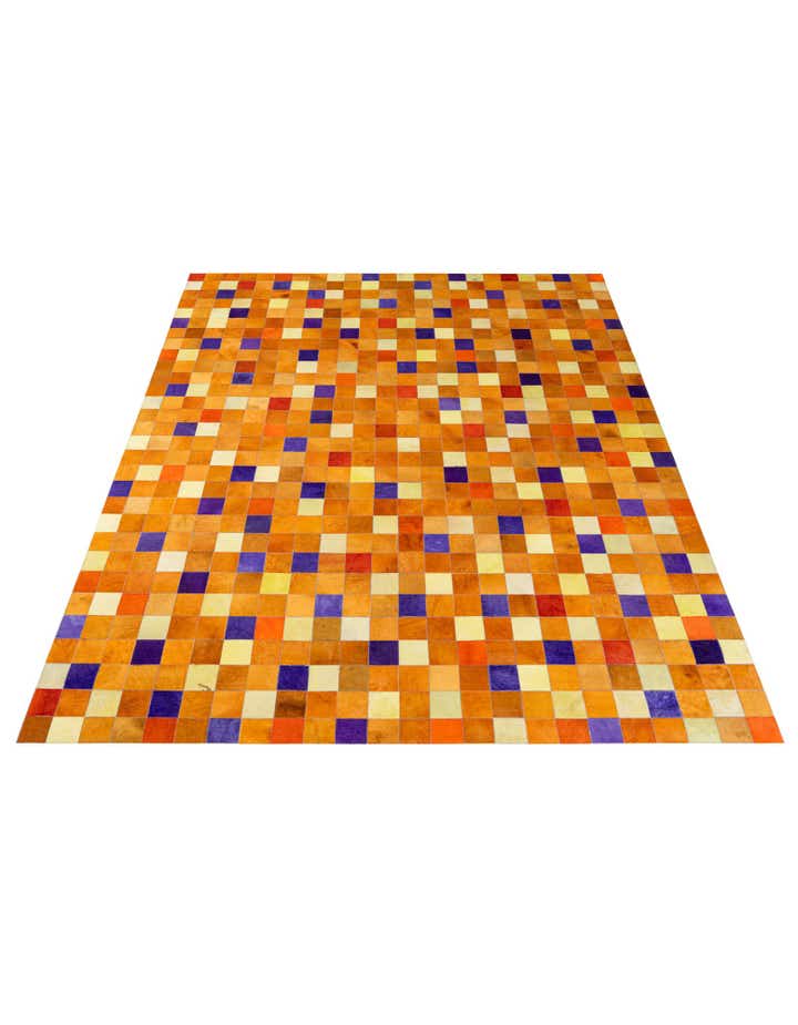 8' 9 x 9' 11 Cowhide - Patchwork Rug