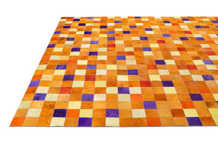 8' 9 x 9' 11 Cowhide - Patchwork Rug