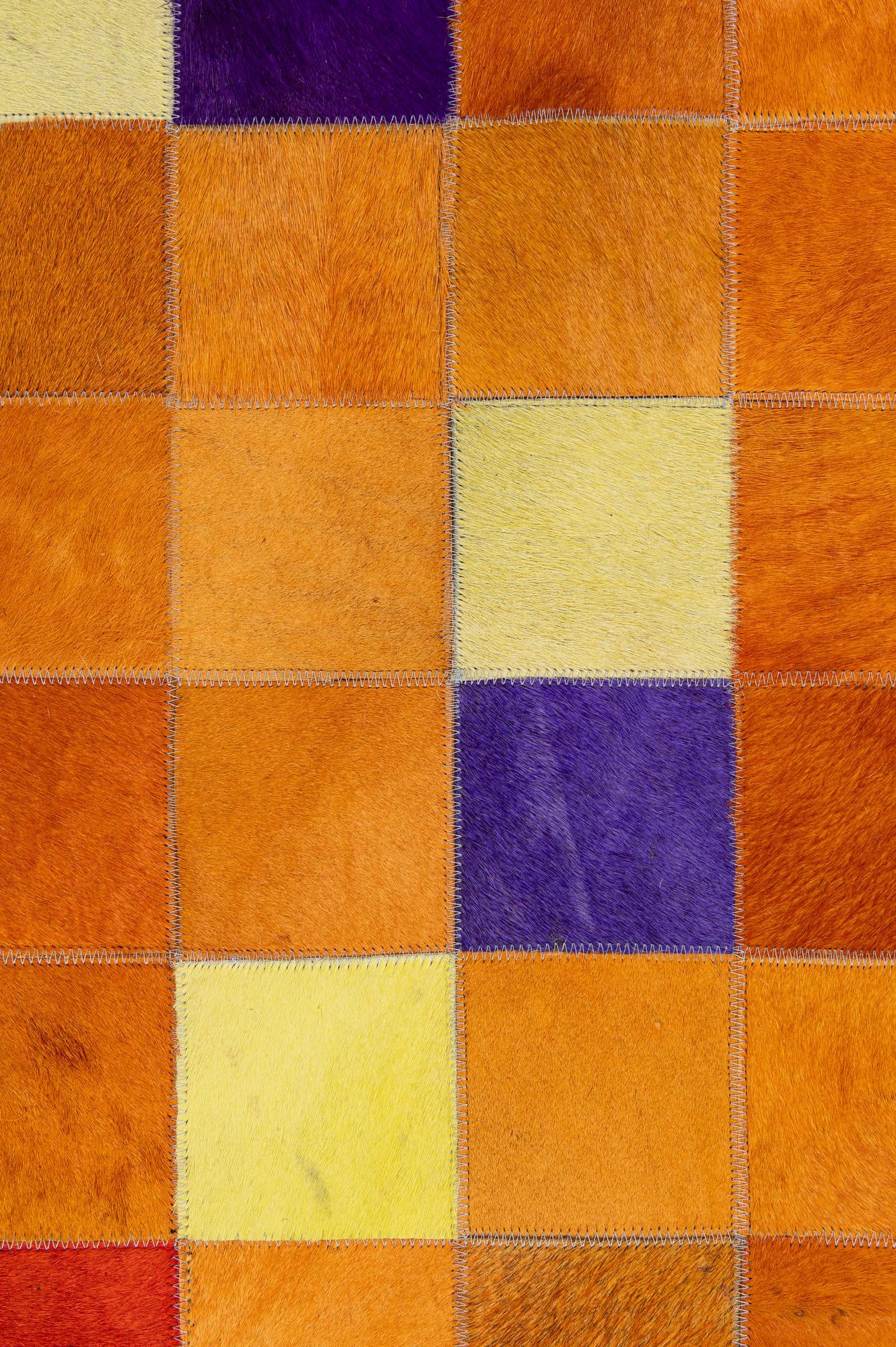 8' 9 x 9' 11 Cowhide - Patchwork Rug