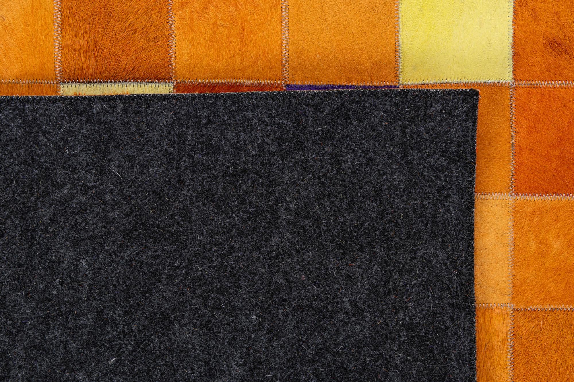 8' 9 x 9' 11 Cowhide - Patchwork Rug
