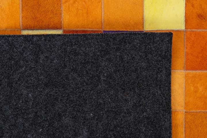 8' 9 x 9' 11 Cowhide - Patchwork Rug