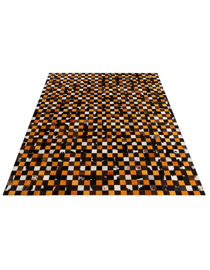8' 1 x 10' Cowhide - Patchwork Rug