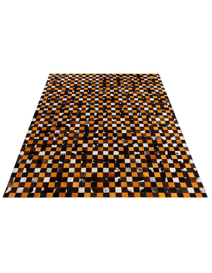 Detail image of 8' 1 x 10' Cowhide - Patchwork Rug
