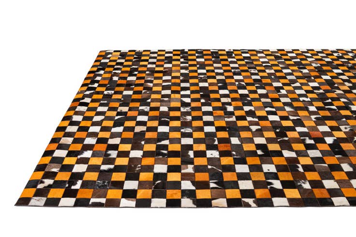 Detail image of 8' 1 x 10' Cowhide - Patchwork Rug
