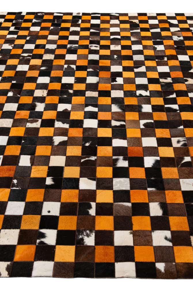 8' 1 x 10' Cowhide - Patchwork Rug