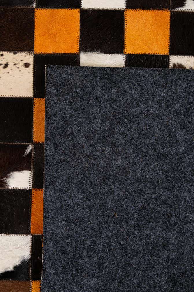 8' 1 x 10' Cowhide - Patchwork Rug