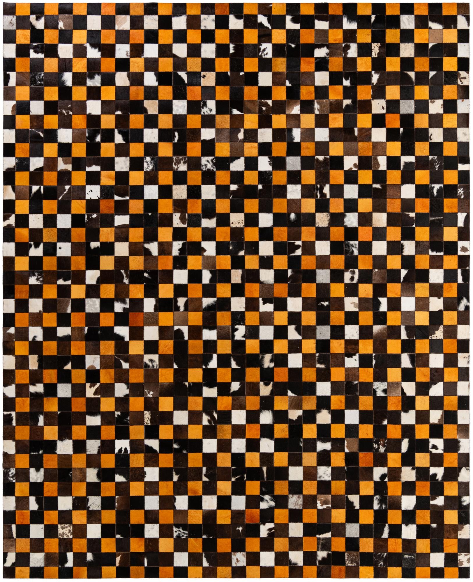 8' 1 x 10' Cowhide - Patchwork Rug