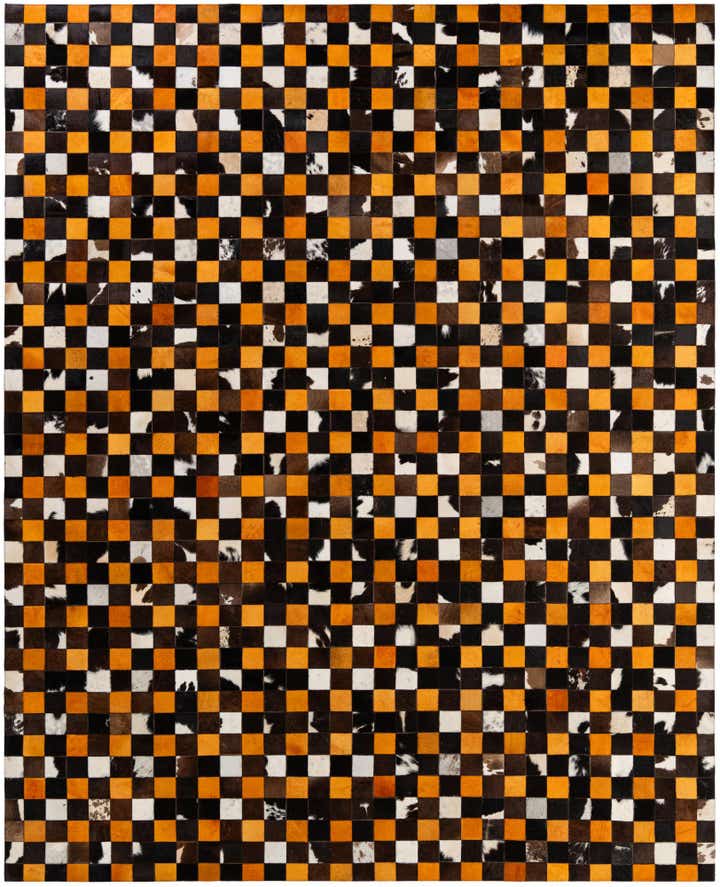 8' 1 x 10' Cowhide - Patchwork Rug