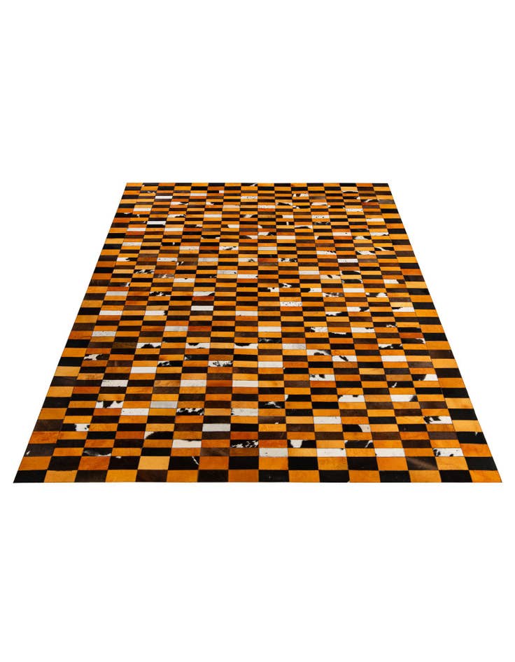 Detail image of 8' 1 x 10' Cowhide - Patchwork Rug