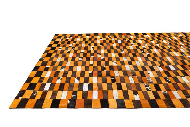Detail image of 8' 1 x 10' Cowhide - Patchwork Rug