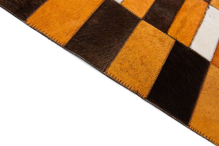 8' 1 x 10' Cowhide - Patchwork Rug