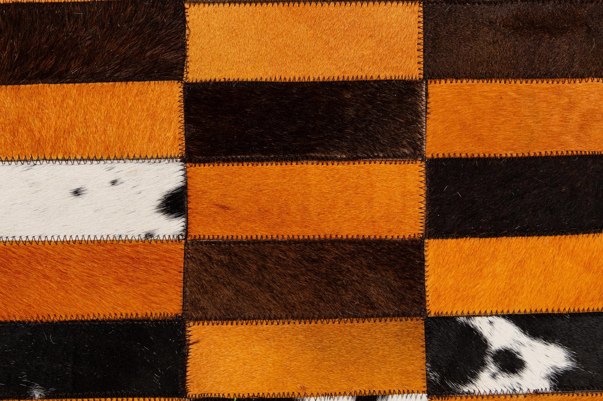 8' 1 x 10' Cowhide - Patchwork Rug
