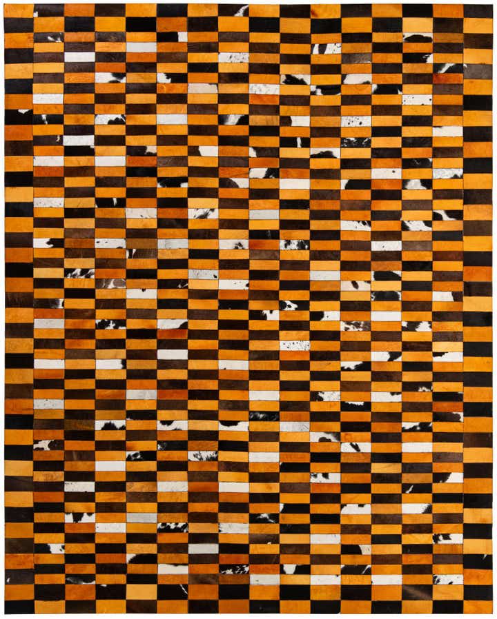 8' 1 x 10' Cowhide - Patchwork Rug