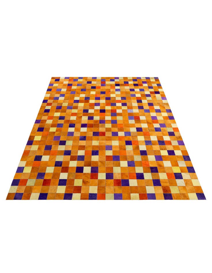 Detail image of 8' x 9' 11 Cowhide - Patchwork Rug