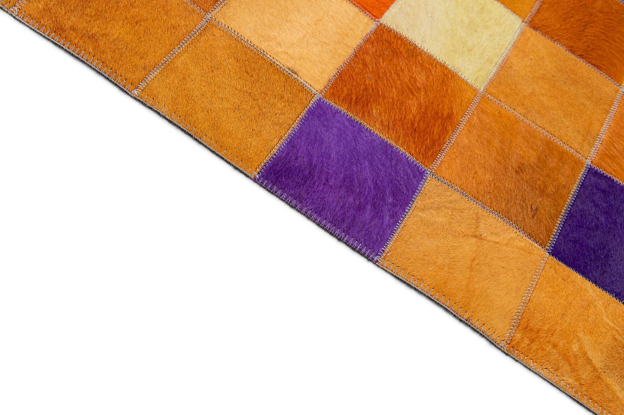8' x 9' 11 Cowhide - Patchwork Rug
