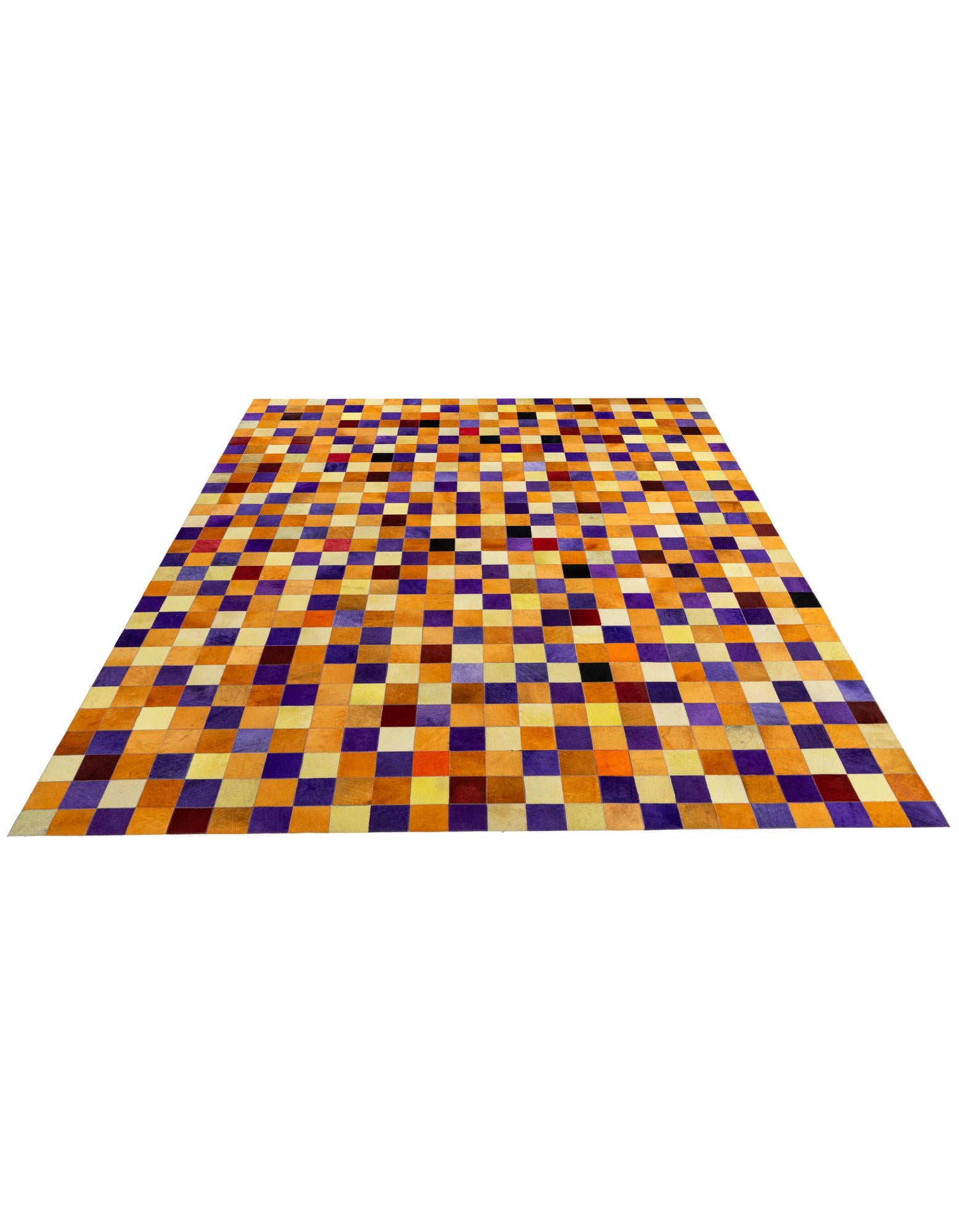 8' x 9' 11 Cowhide - Patchwork Rug