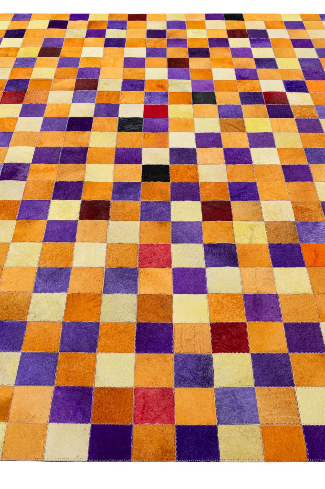 8' x 9' 11 Cowhide - Patchwork Rug