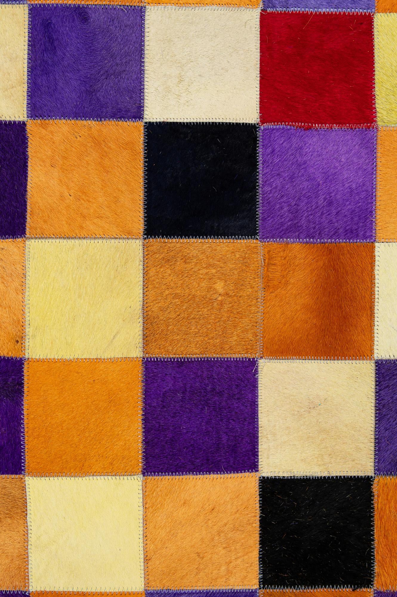 8' x 9' 11 Cowhide - Patchwork Rug